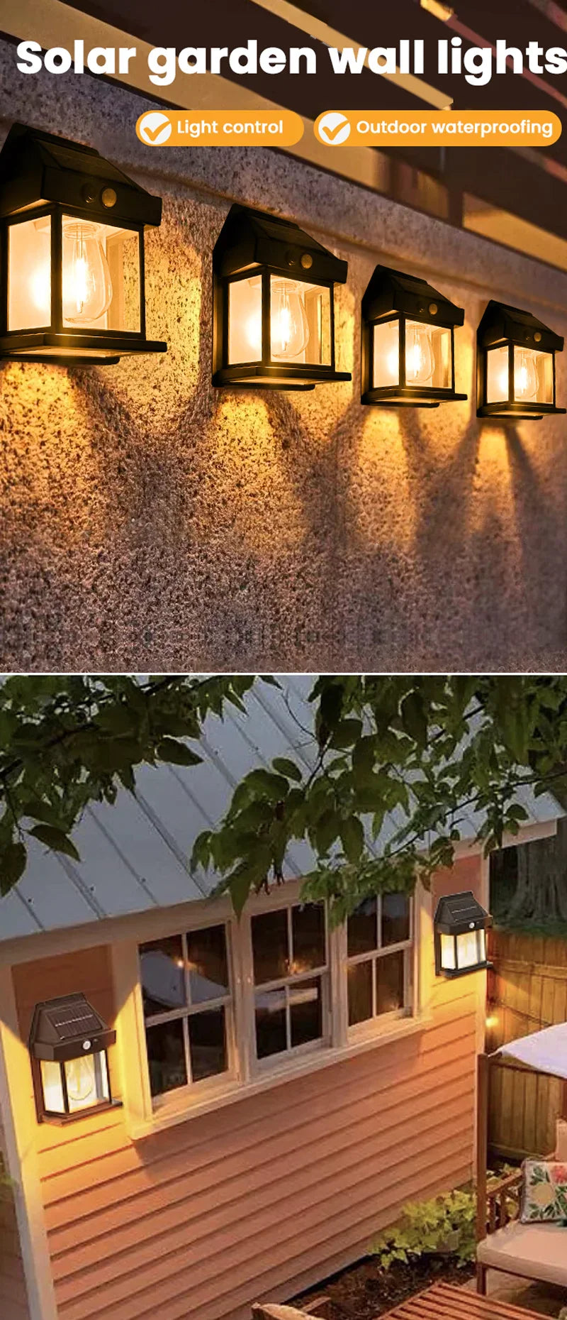 Wall Mounted Solar Light with Motion Sensor || Full Original